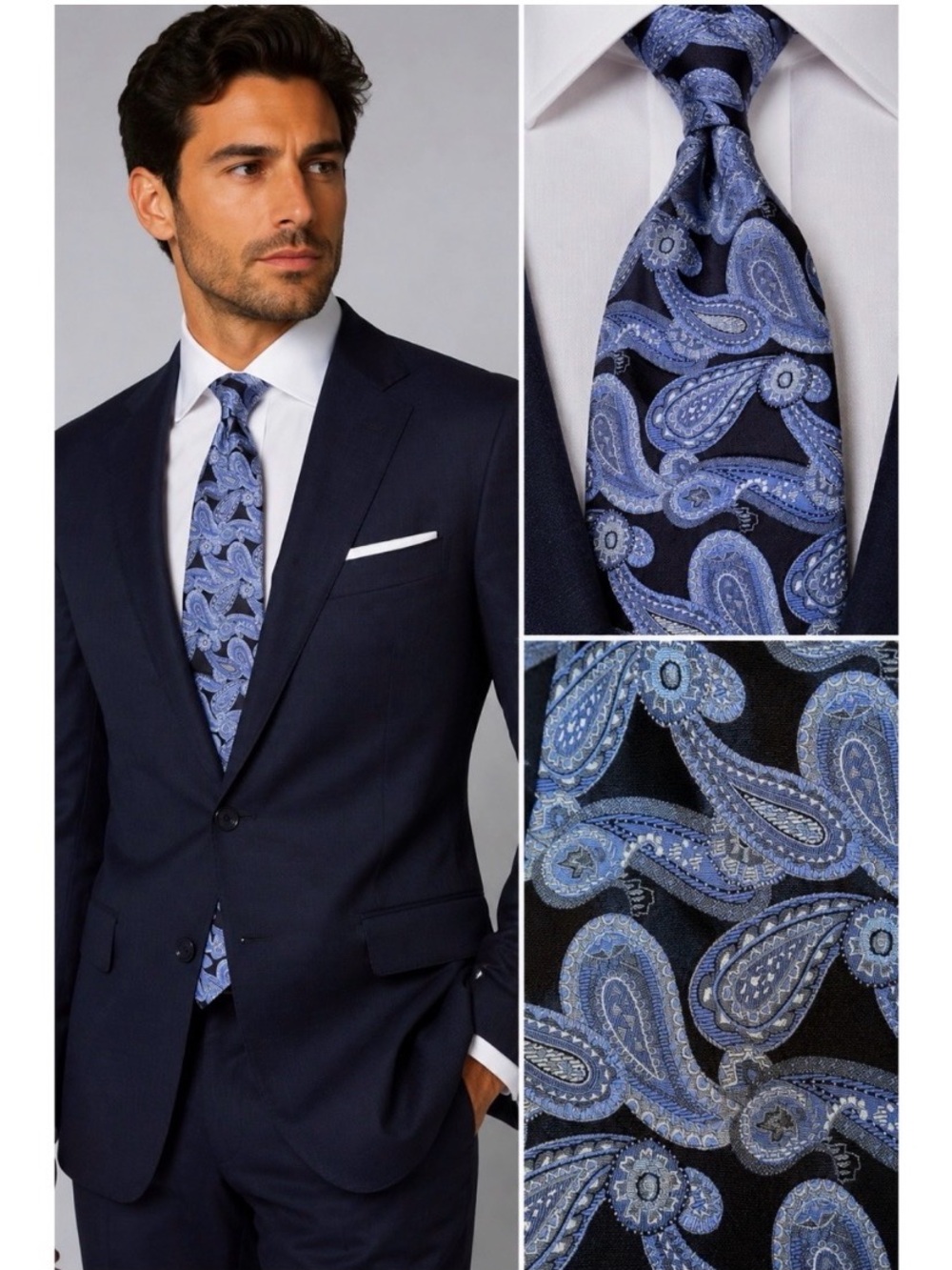 ROBERT TALBOTT Paisley Silk Tie